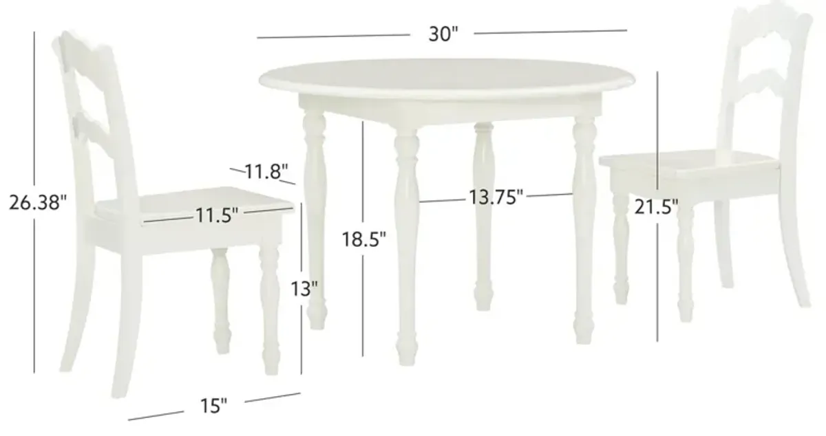 Powell Kids/Teens Torri Table & 2 Chairs