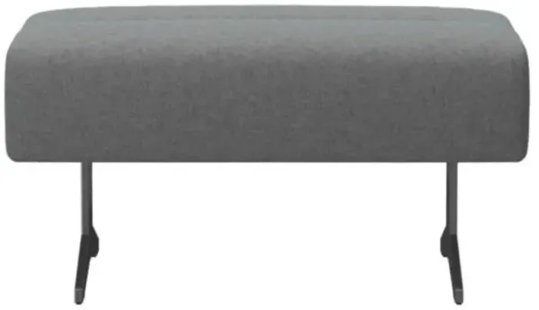 Stressless Stella Large Ottoman in Palmoa Special Silver Grey
