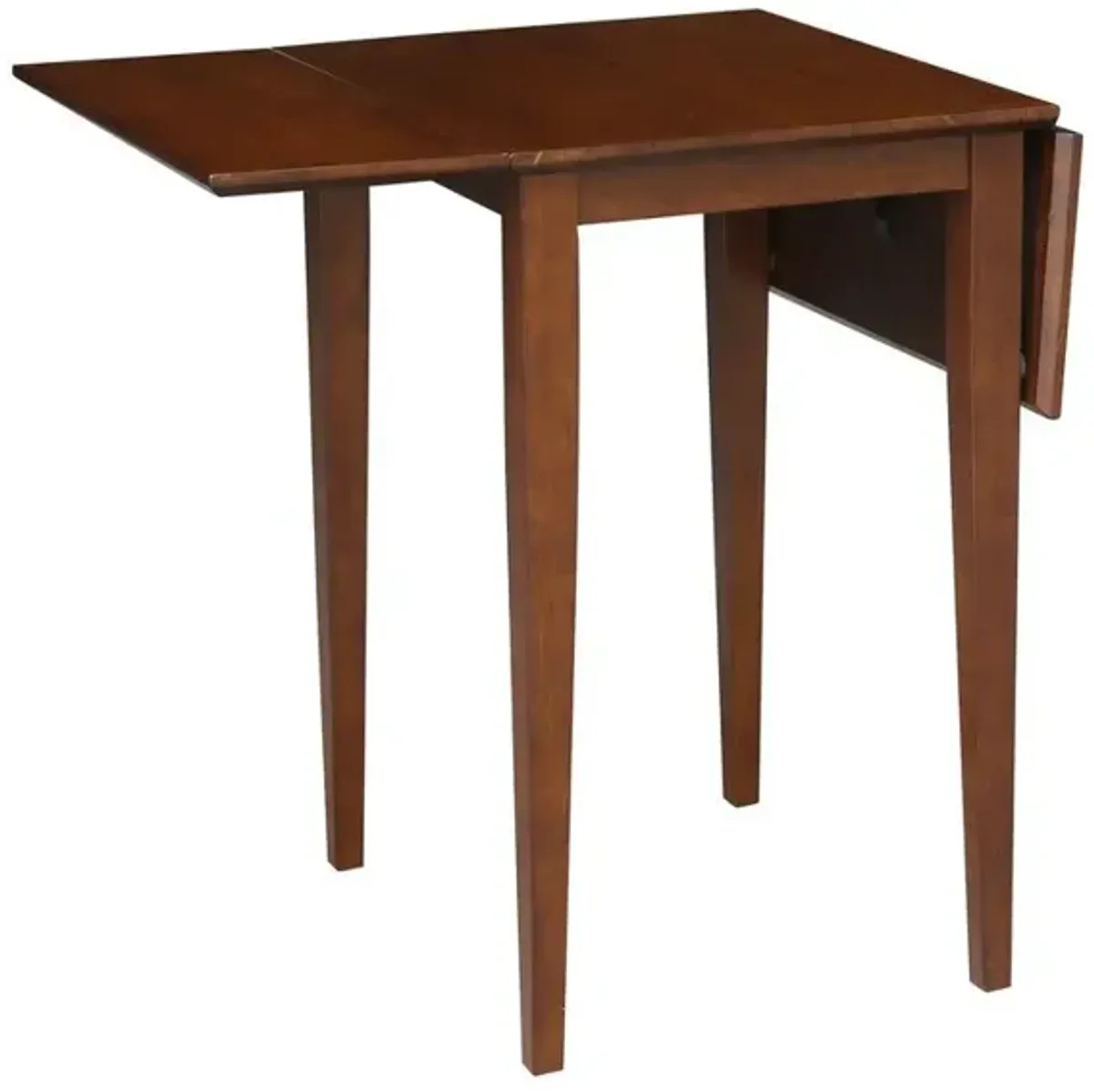 John Thomas Dining Essentials Small Drop Leaf Table with Legs in Espresso