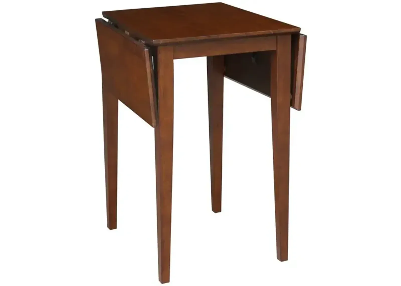 John Thomas Dining Essentials Small Drop Leaf Table with Legs in Espresso