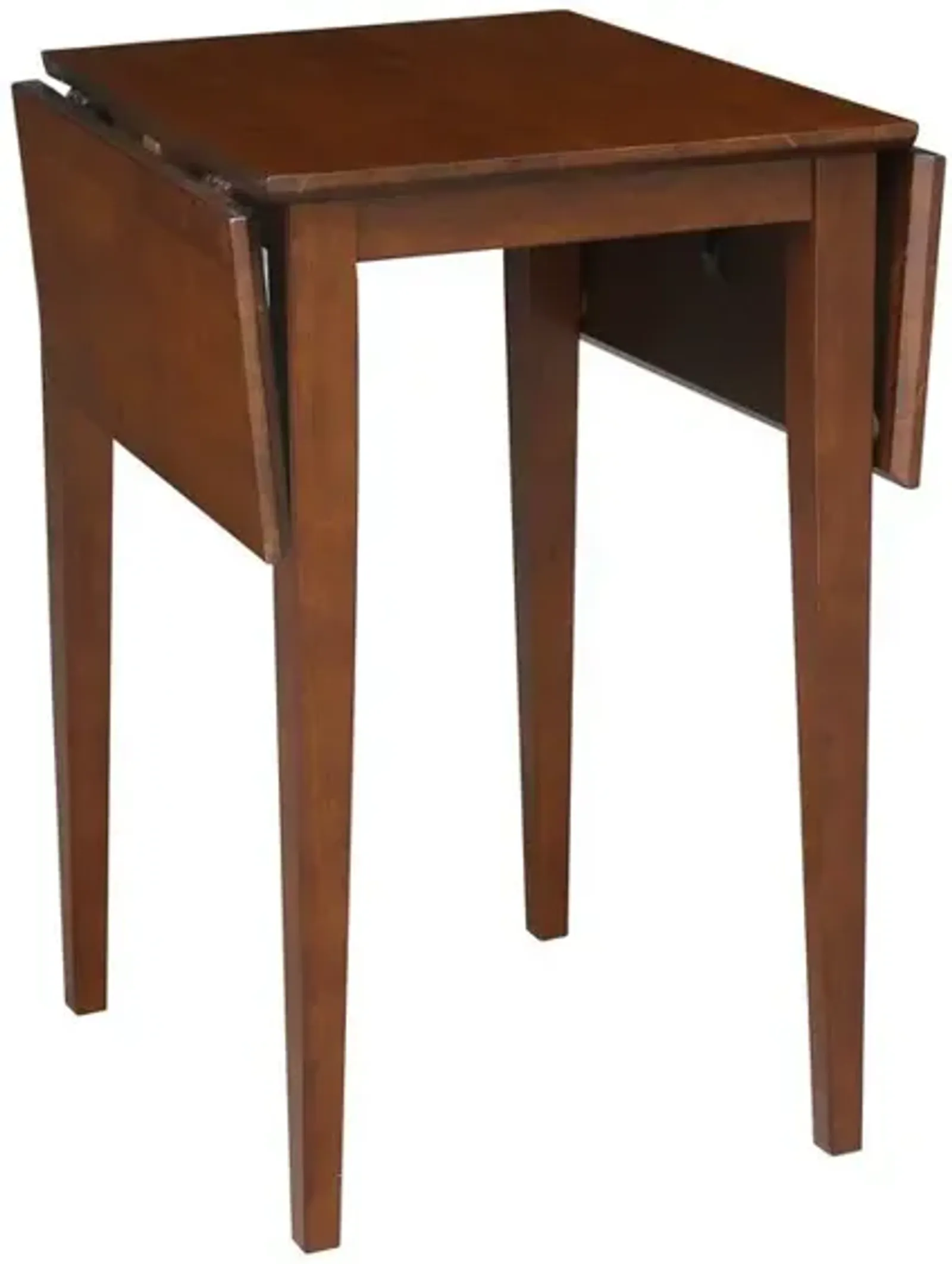 John Thomas Dining Essentials Small Drop Leaf Table with Legs in Espresso