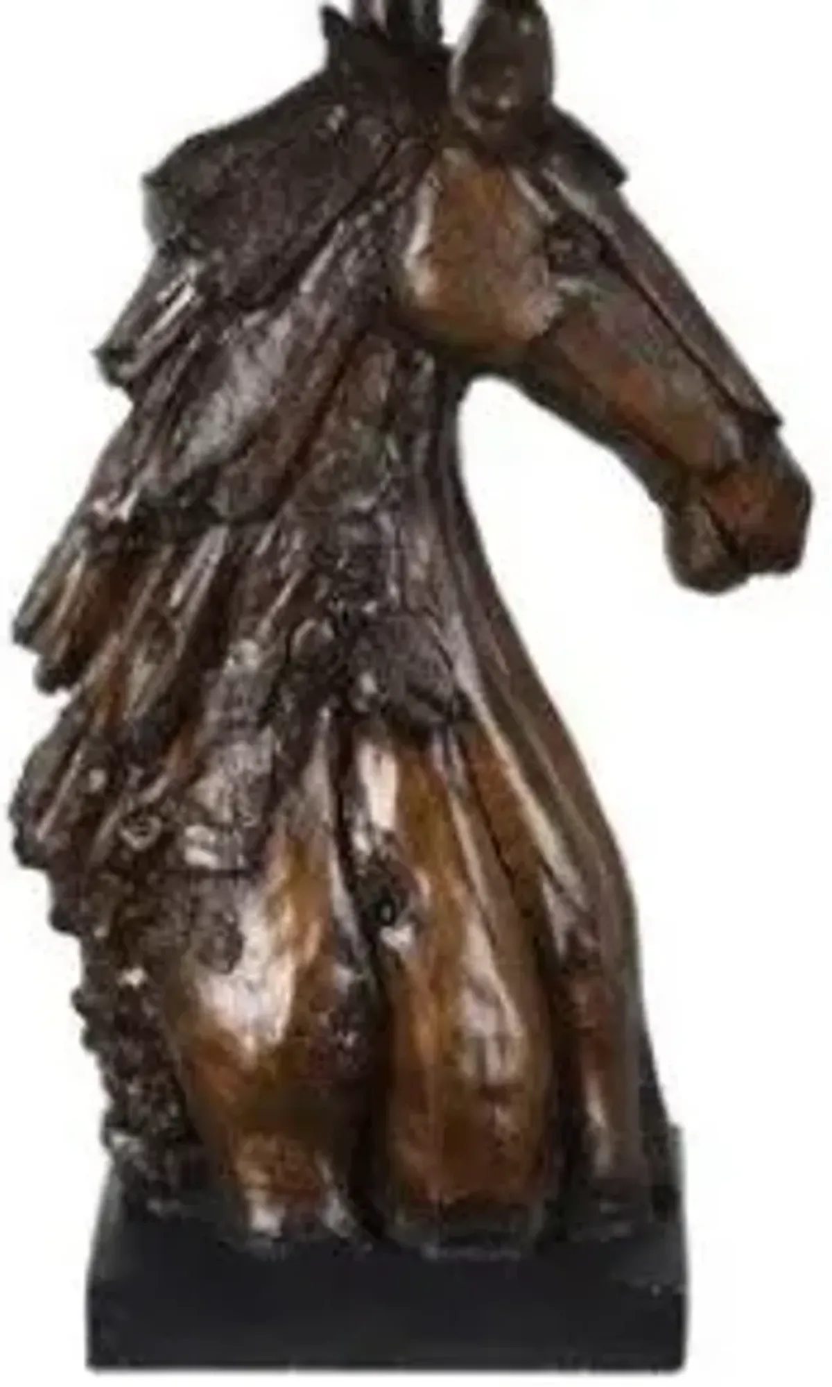 Crestview Horse Bust Brown Table Lamp