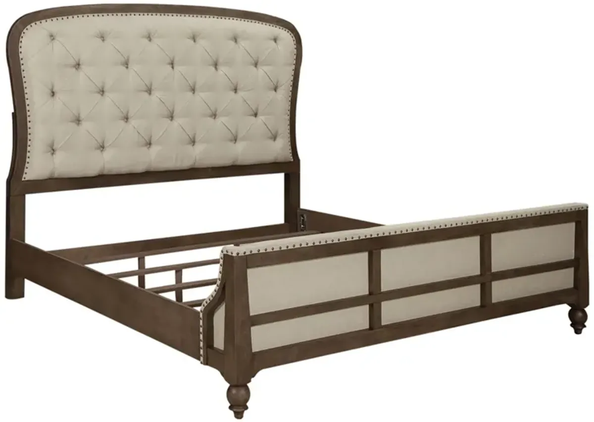 Liberty Furniture Americana Farmhouse Beige/Dusty Taupe King Shelter Bed