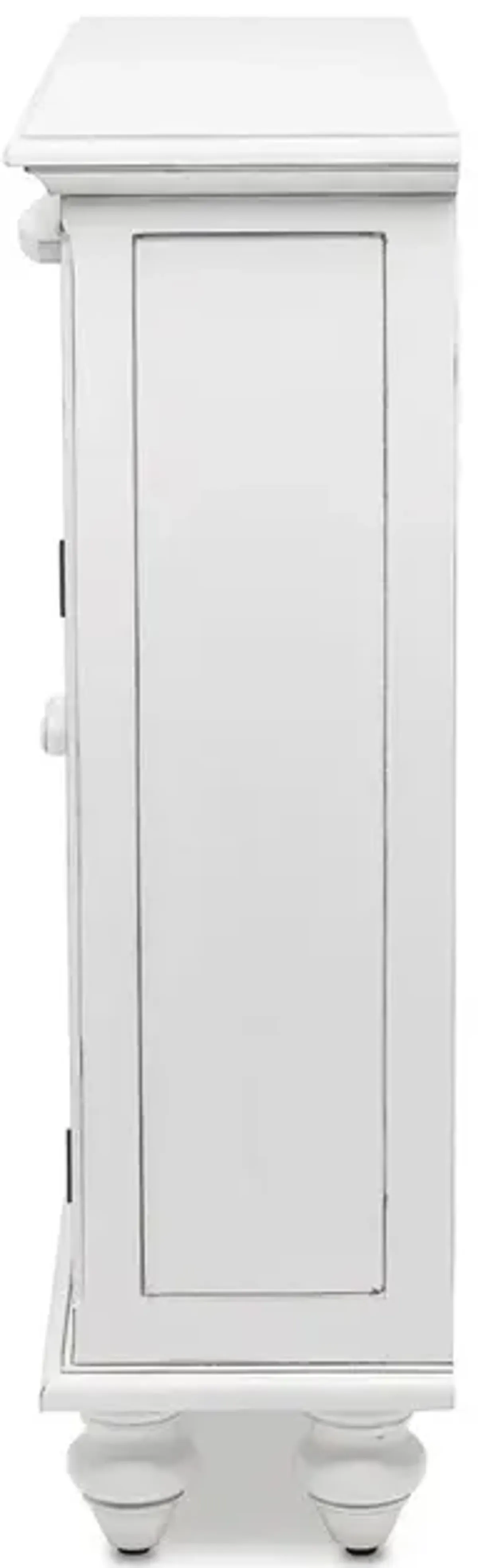 Seawinds Monaco Entry Cabinet with Baskets Blanc Finish