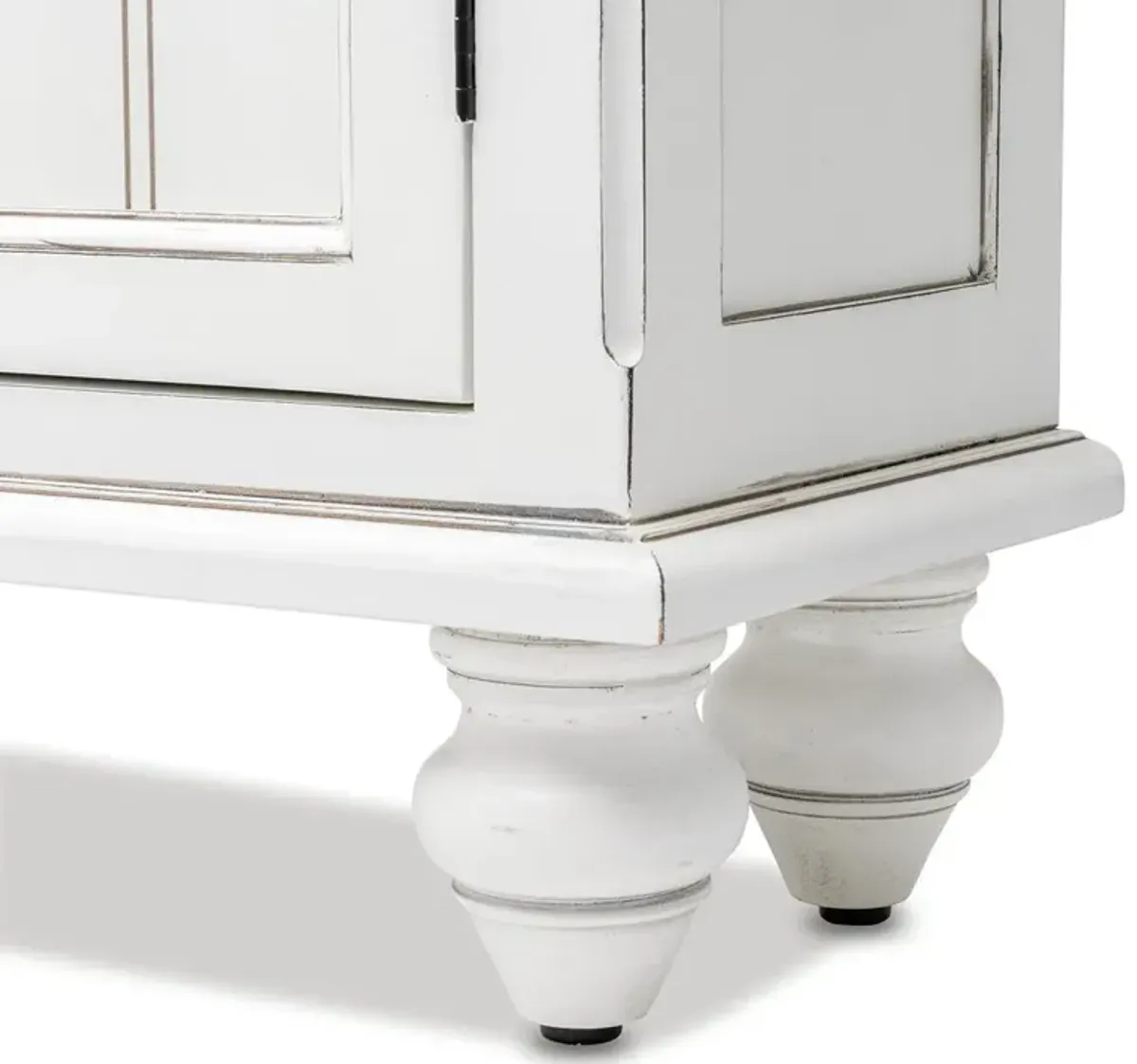 Seawinds Monaco Entry Cabinet with Baskets Blanc Finish