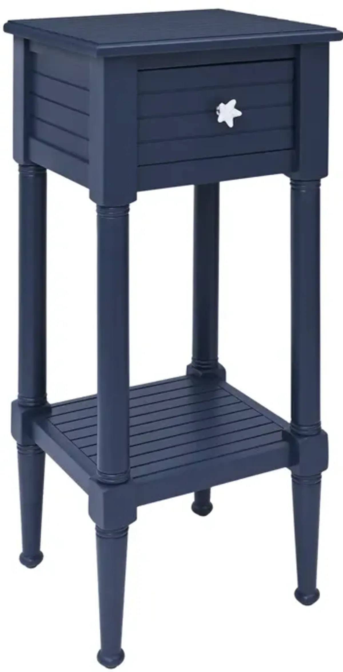 Linon Seaboard End Table Navy