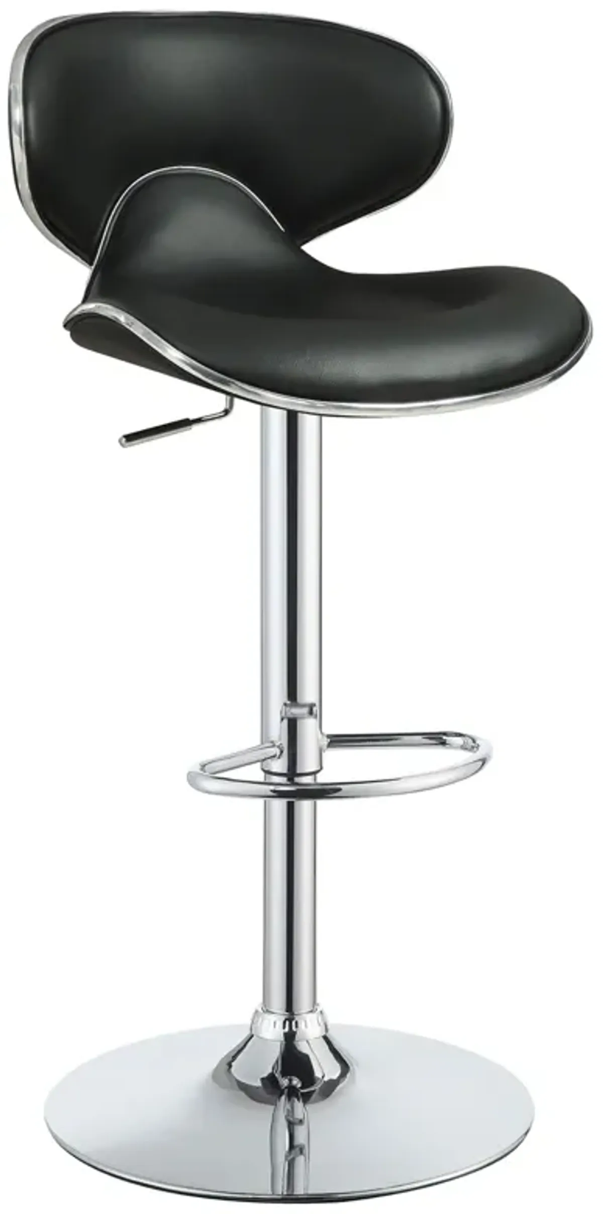 Coaster Edenton Upholstered Adjustable Bar Stool Black