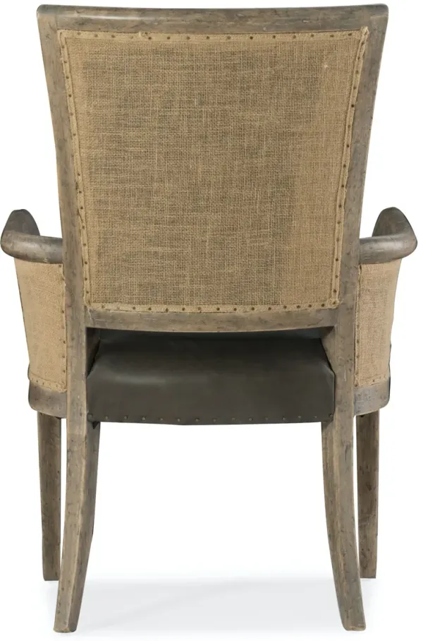 BEAUMONT LEATHER HOST CHAIR