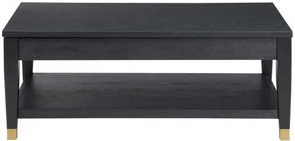 Steve Silver Yves Rubbed Charcoal Cocktail Table