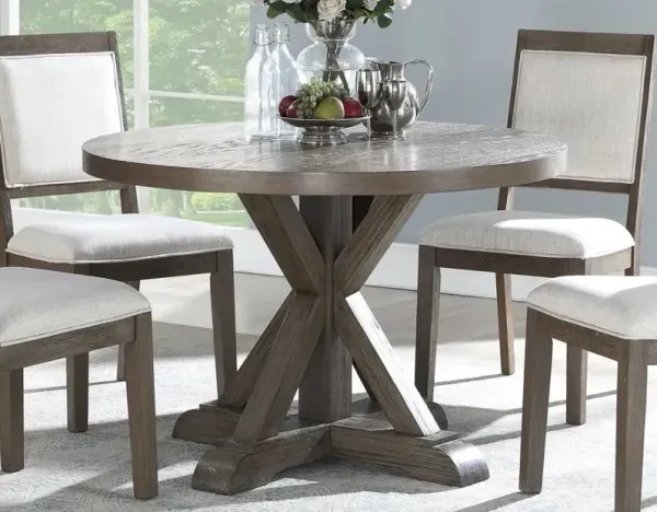Steve Silver Molly Side Chair In Washed Gray Oak Finish