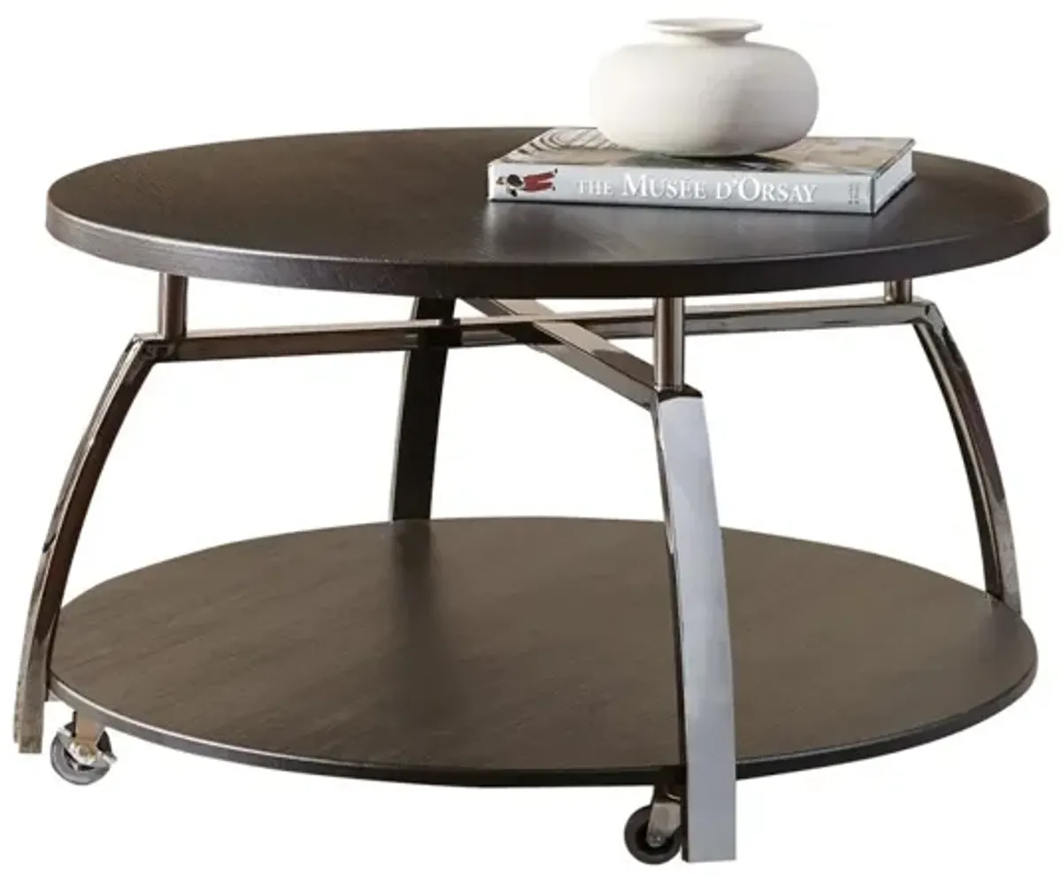 Steve Silver Coham Cocktail Table In Black Nickel
