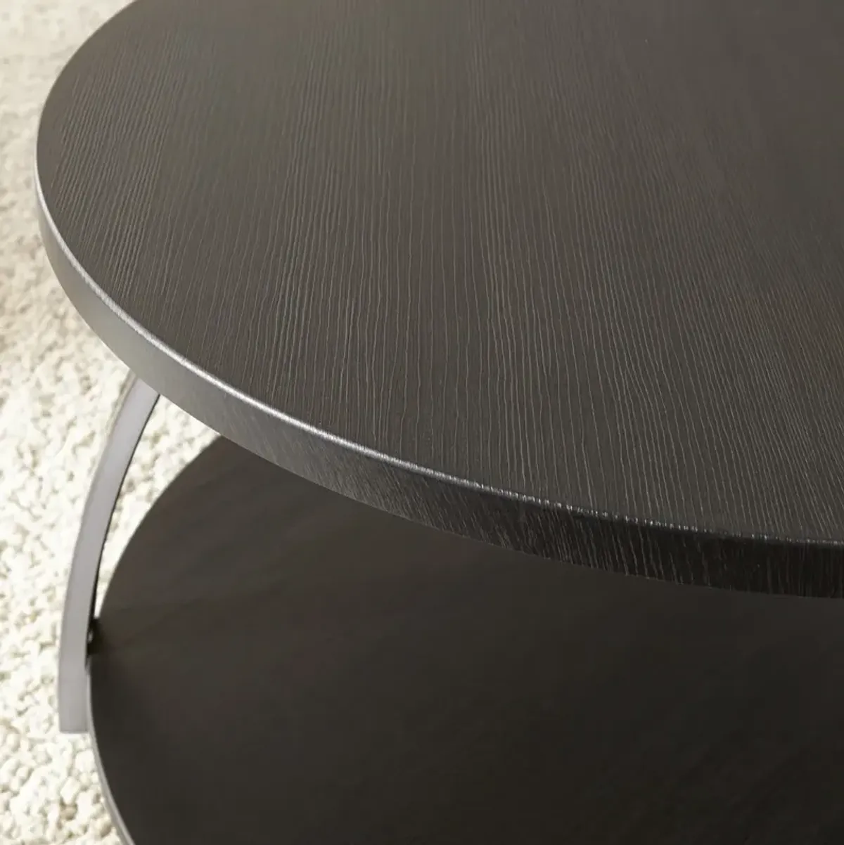 Steve Silver Coham Cocktail Table In Black Nickel