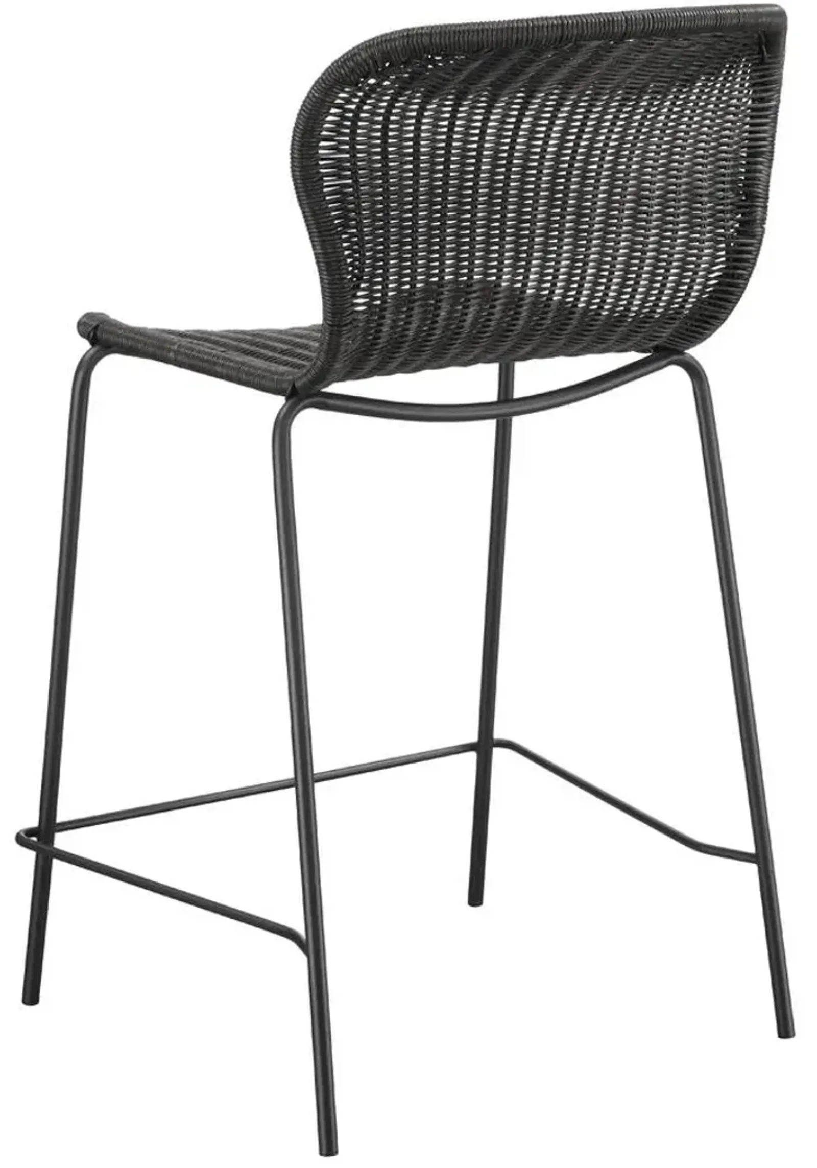 Coaster Mckinley Faux Rattan Metal Counter Chair Brown