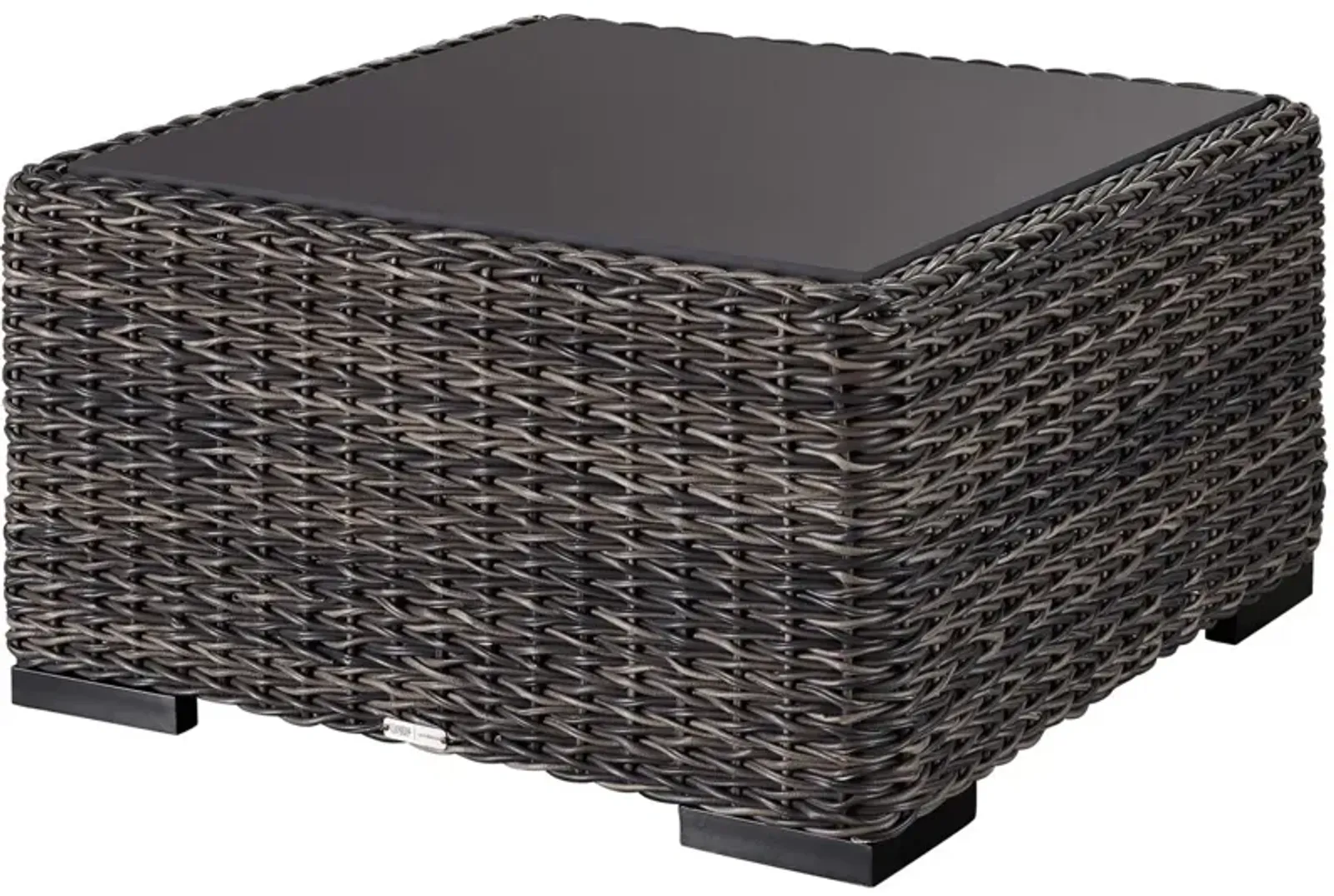 Universal Coastal Living Outdoor Montauk Black/Gray Square Coffee Table