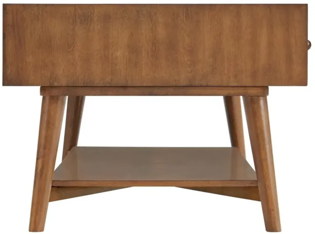 Martin Svensson Mid Century Modern 2-Drawer Coffee Table in Cinnamon