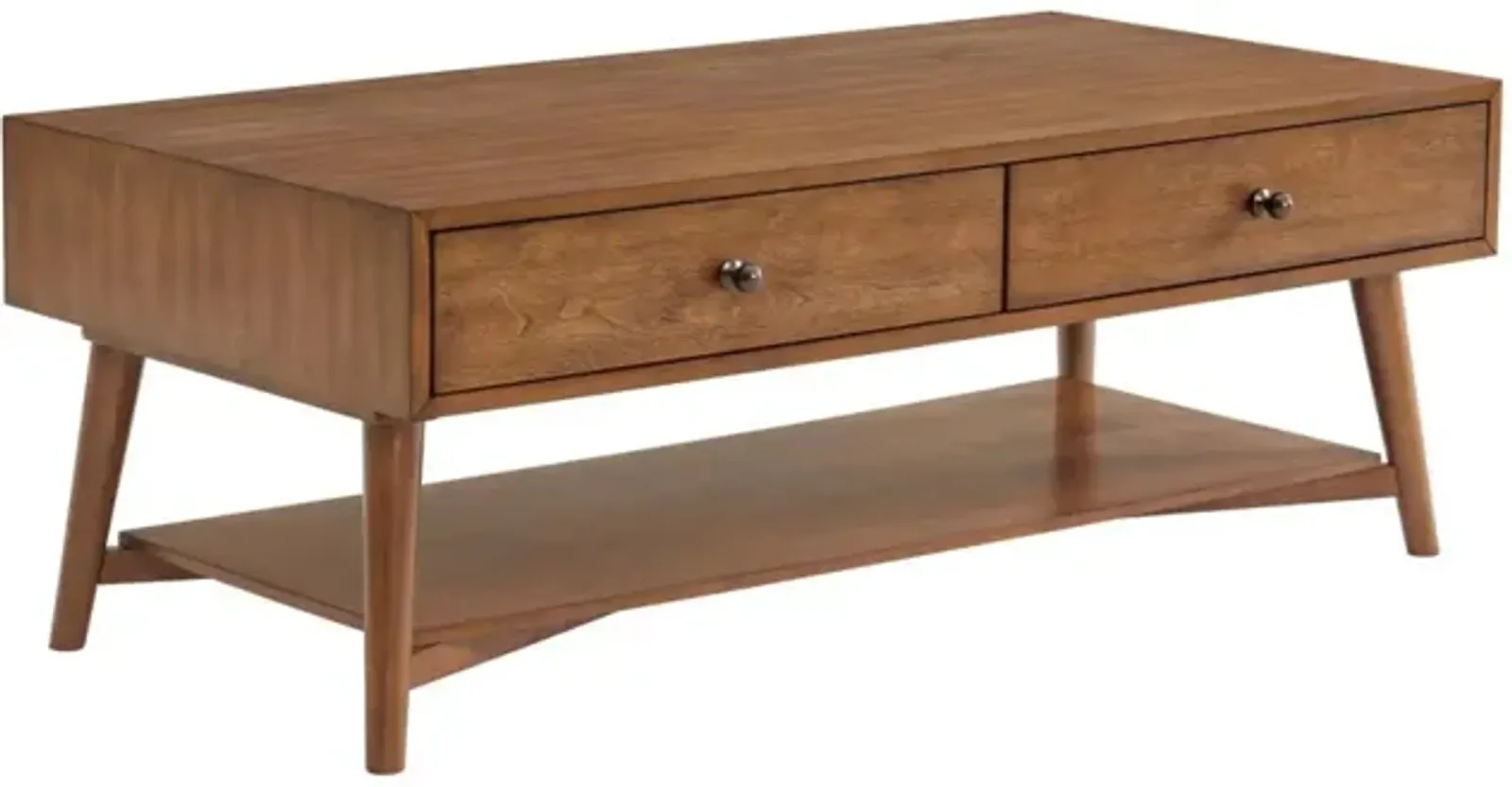 Martin Svensson Mid Century Modern 2-Drawer Coffee Table in Cinnamon