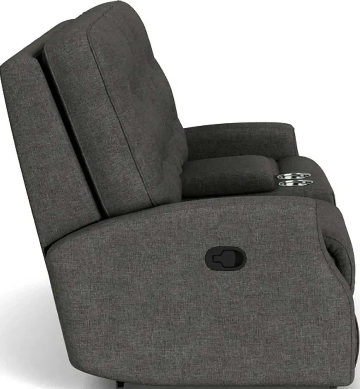 Flexsteel Devon Ash Reclining Loveseat with Console