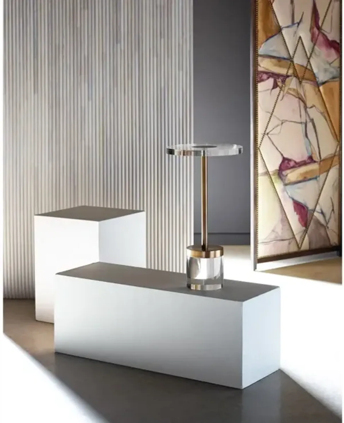 Universal Curated Deco Soft Gold Martini Table