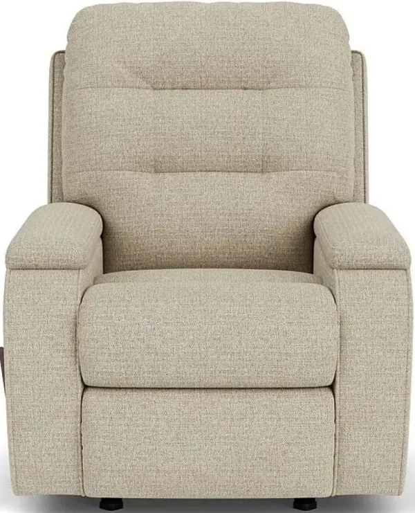 Flexsteel Kerrie Brown Truffle Swivel Gliding Manual Recliner