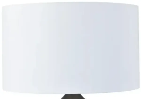 Crestview Whitaker Large Scale Smoked Glass/Gunmetal Lamp