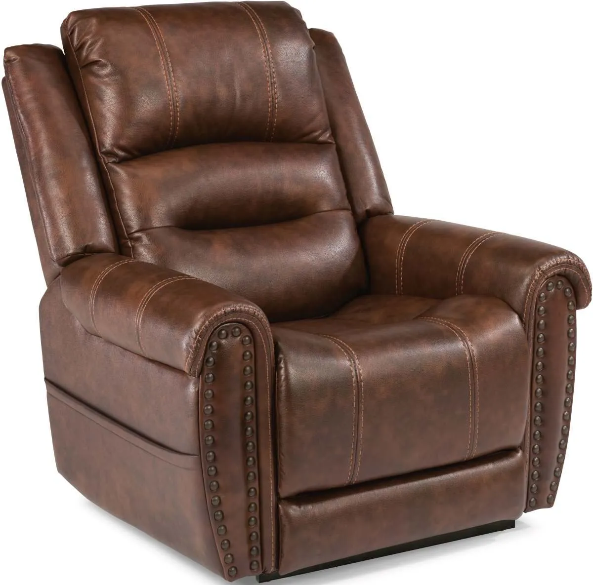 OSCAR COFFEE BROWN POWER LIFT RECLINER WITH POWER HEADREST