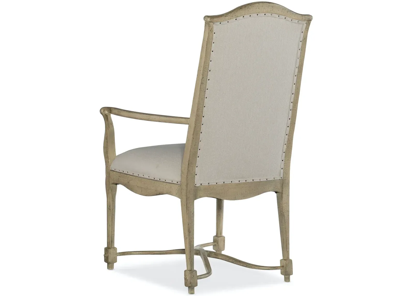 CIAO BELLA UPHOLSTERED BACK NATURAL FINISH ARMCHAIR