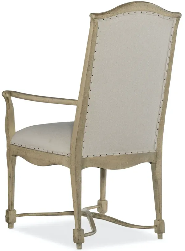 Hooker Furniture Ciao Bella Upholstered Back Natural Finish Armchair
