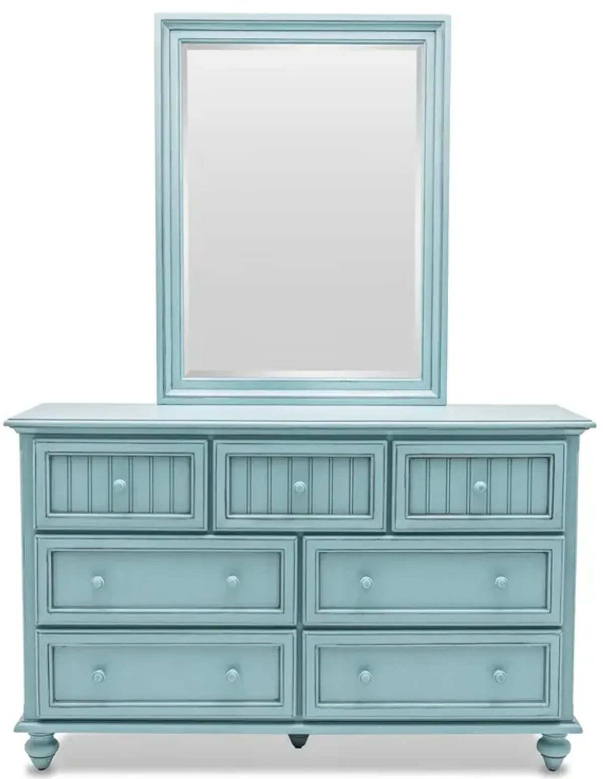 Seawinds Monaco 7-Drawer Dresser Bleu Finish