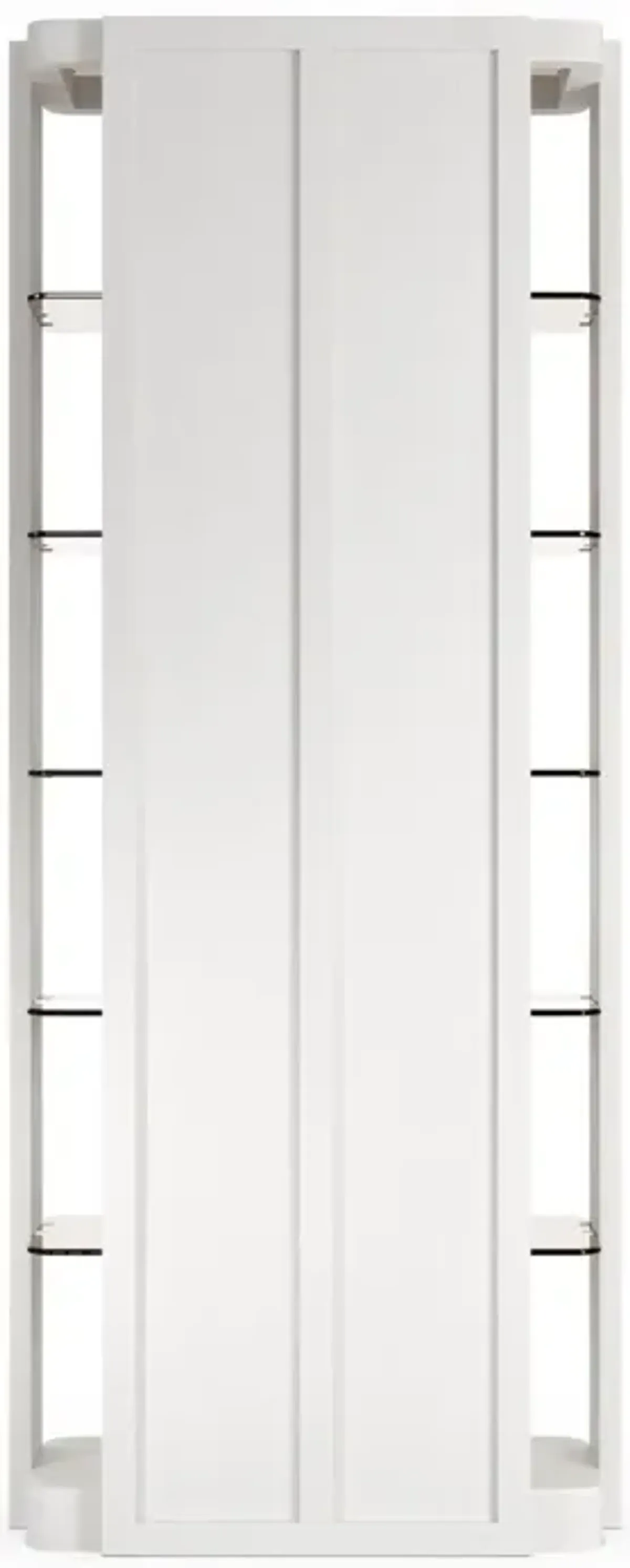 Casa Inspirata Madras Bookcase in Lino Bianco White