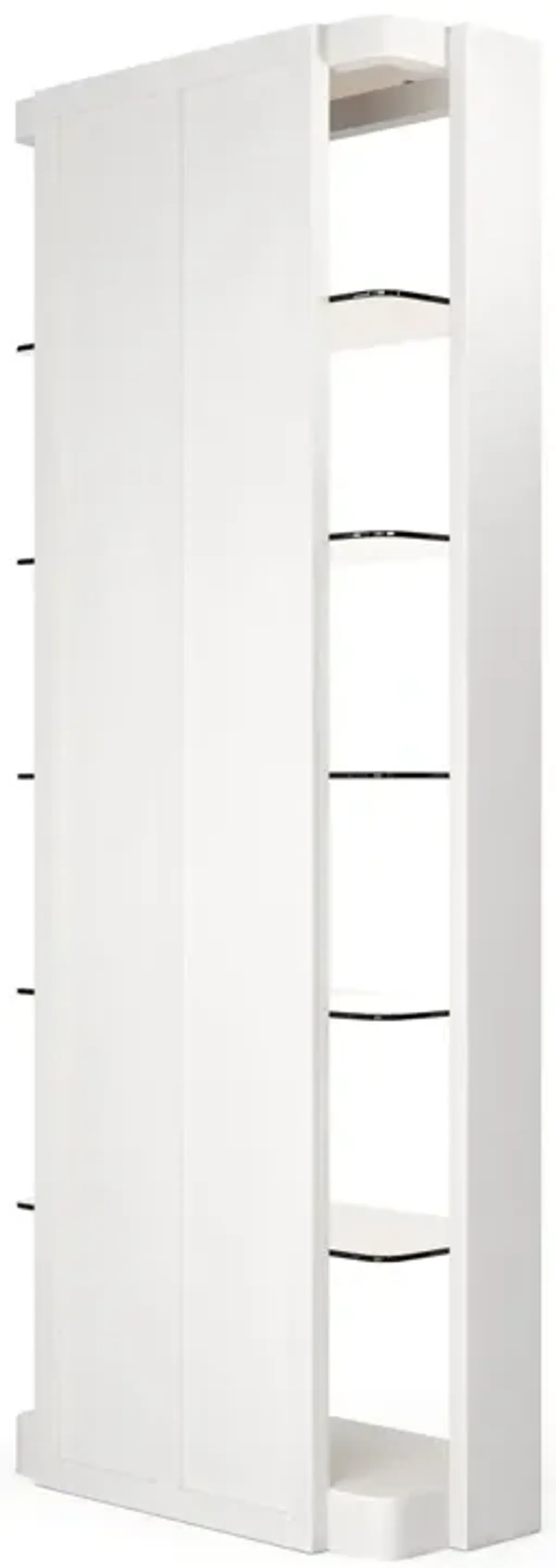 Casa Inspirata Madras Bookcase in Lino Bianco White