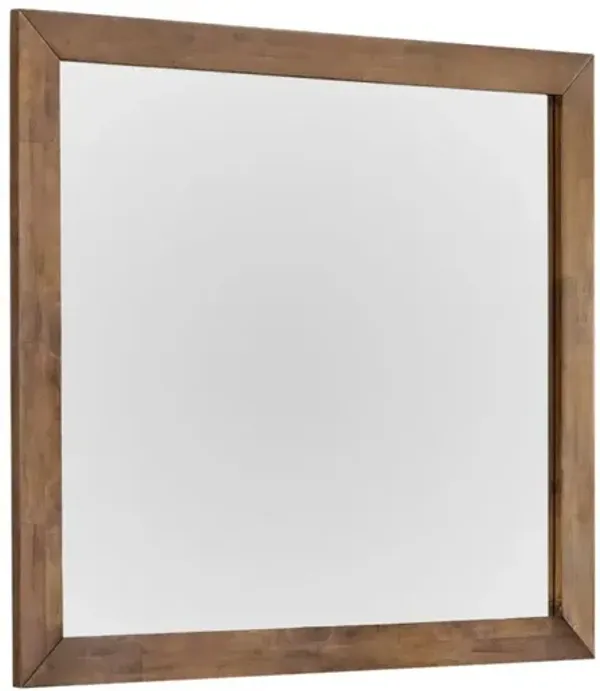 MID-CENTURY MODERN MIRROR CINNAMON