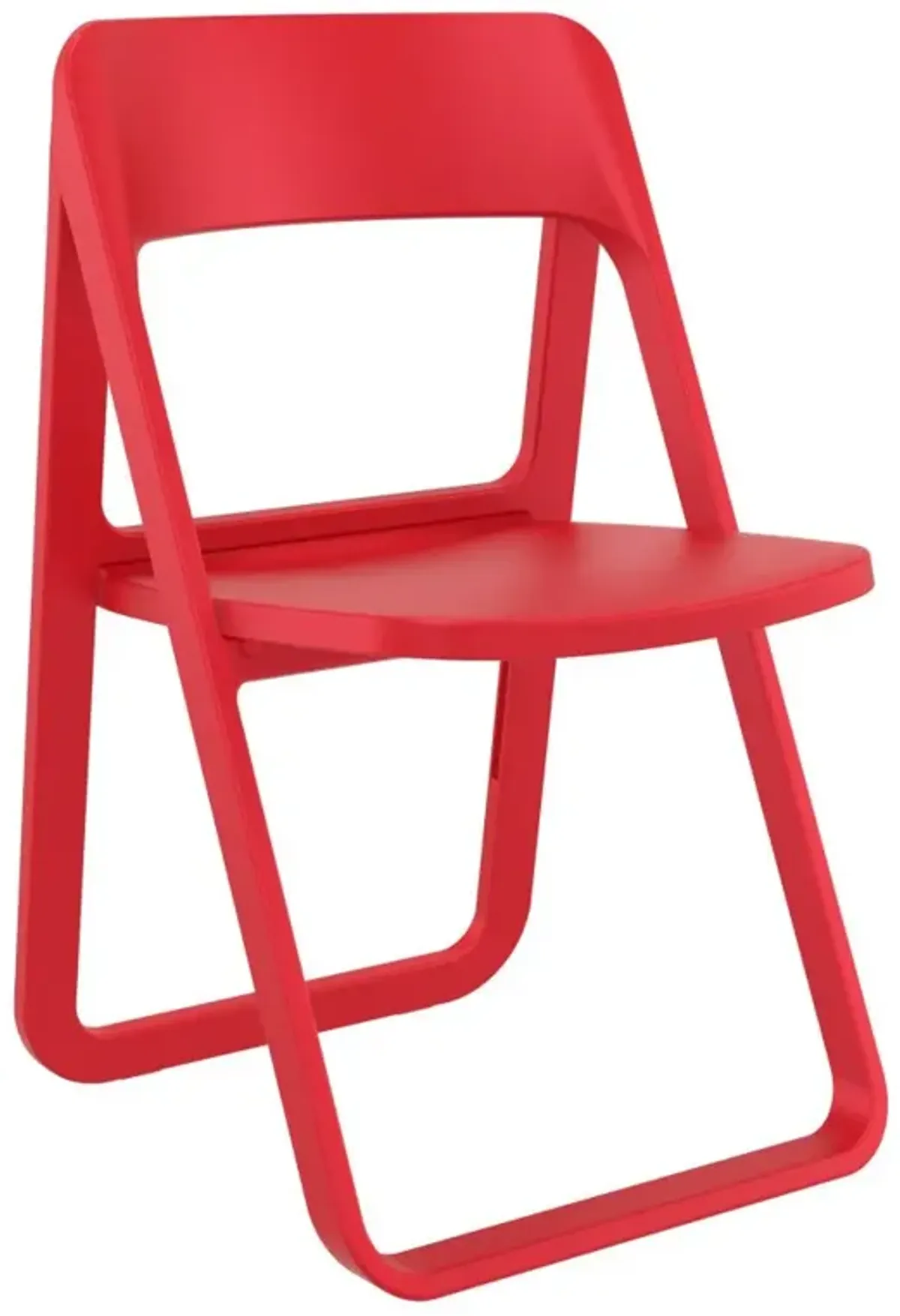 Compamia Dream Folding Outdoor Patio Chair Red