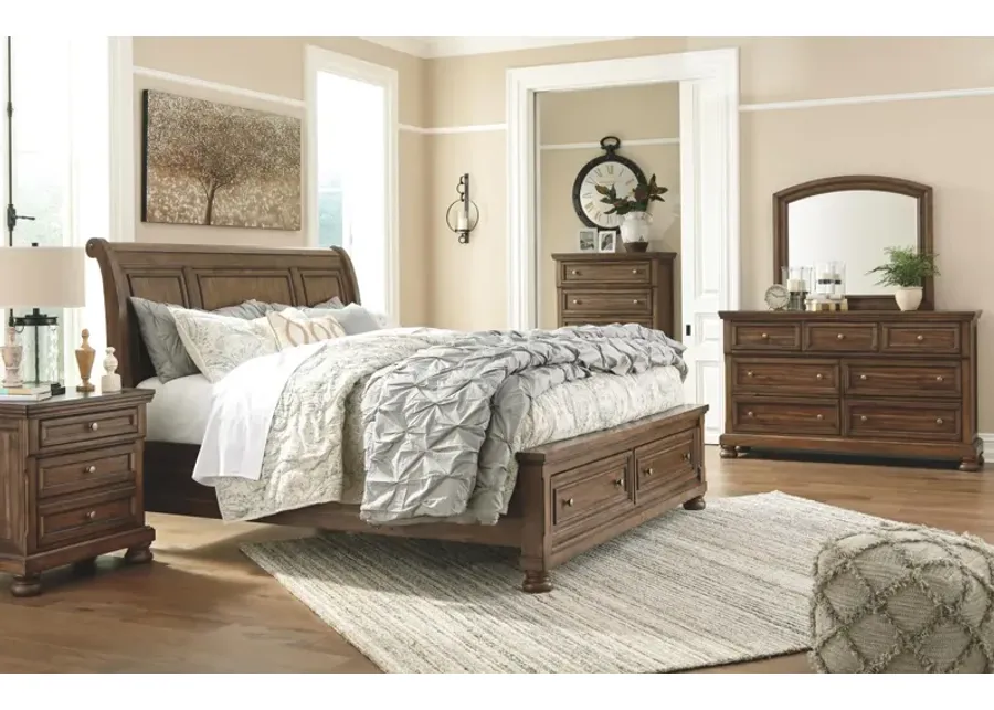 FLYNNTER NIGHTSTAND MEDIUM BROWN SIGNATURE DESIGN