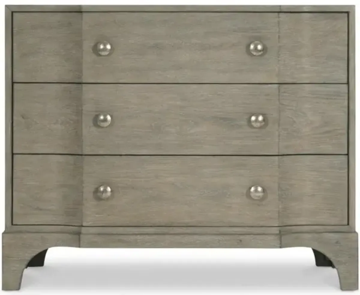 Bernhardt Albion Pewter 3-Drawer Night Chest