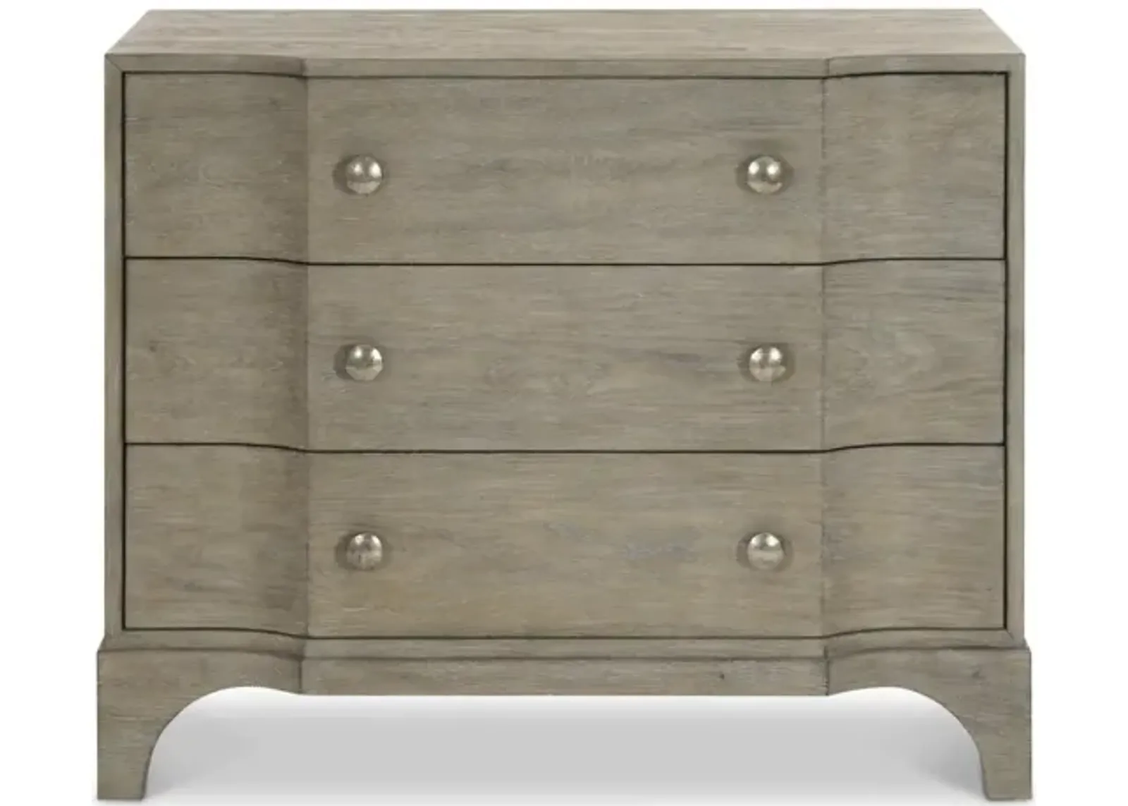 Bernhardt Albion Pewter 3-Drawer Night Chest