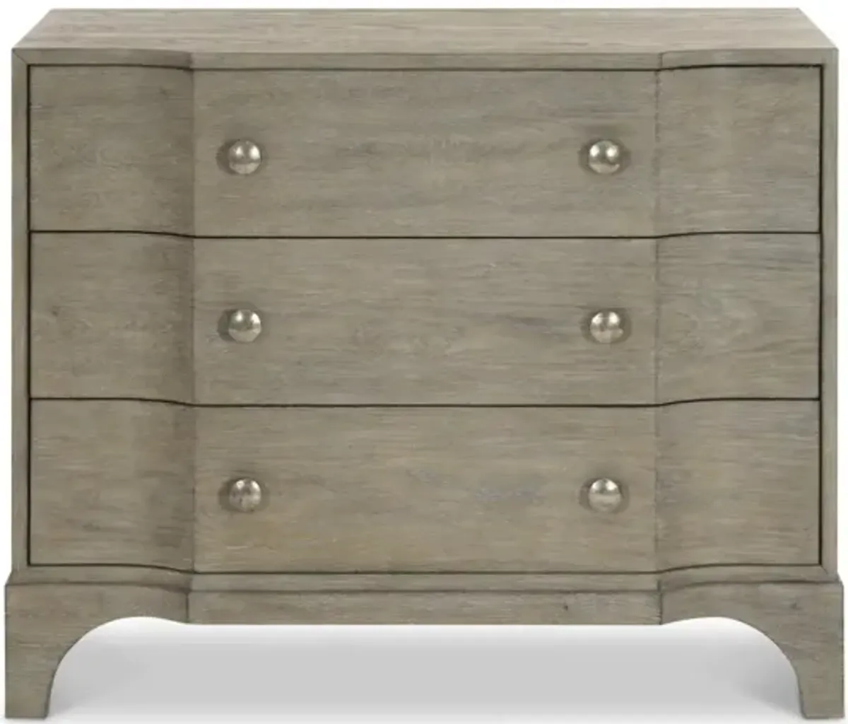 Bernhardt Albion Pewter 3-Drawer Night Chest