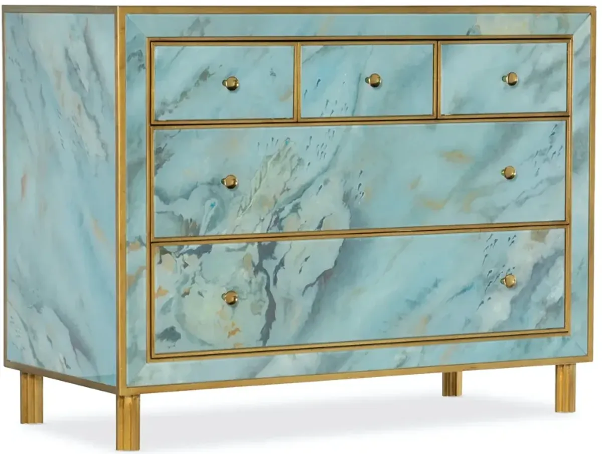 MELANGE SORRELL FIVE DRAWER CHEST