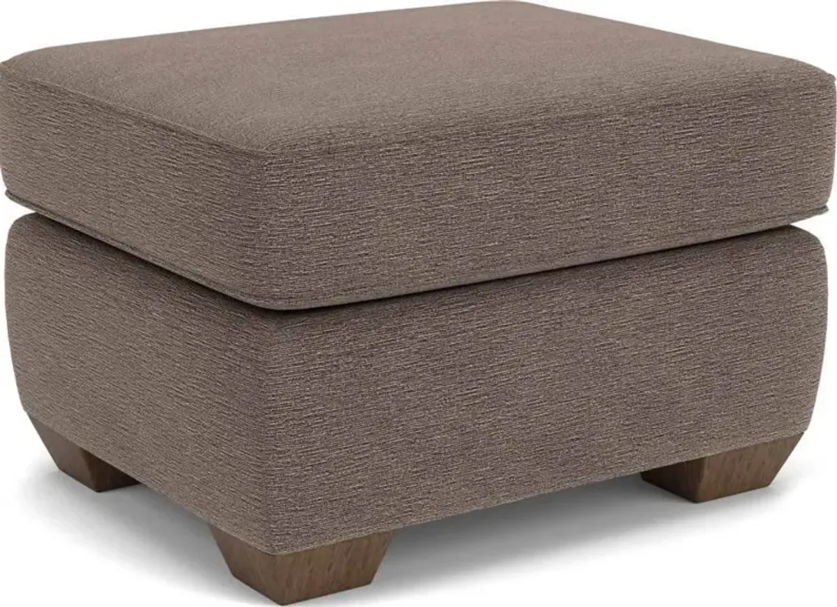 Flexsteel Main Street Brown Smoke Ottoman