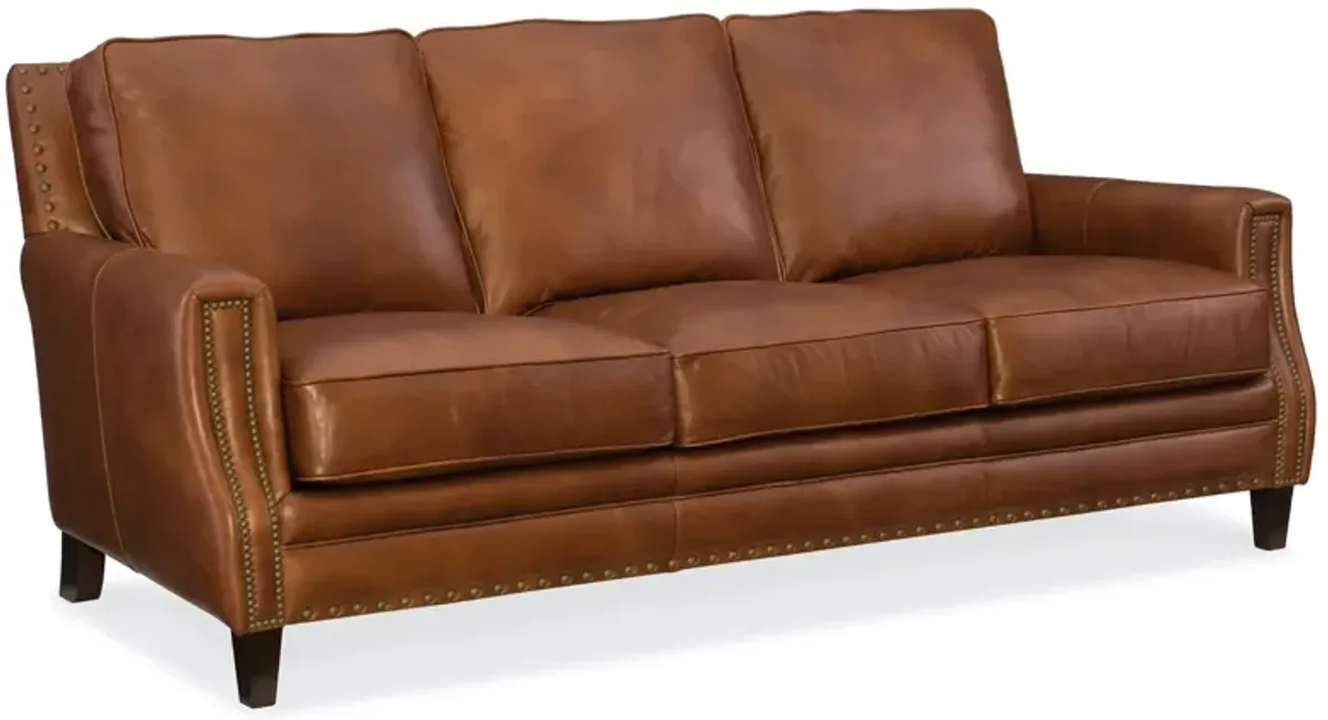 Hooker Furniture Exton Leather Stationary Sofa