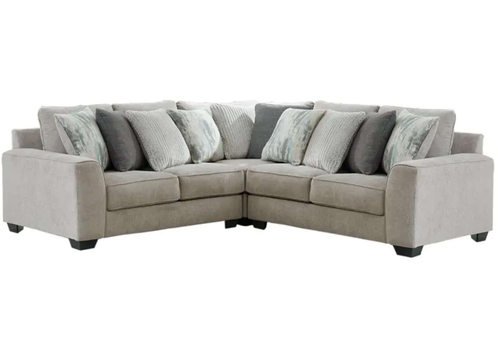 Ashley Ardsley 3-Piece Sectional Pewter Benchcraft