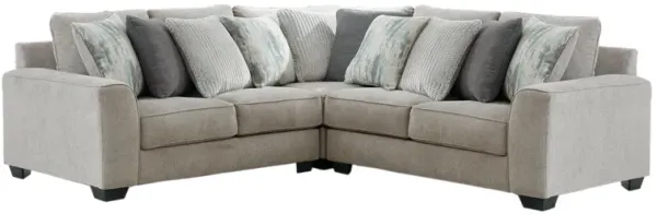 Ashley Ardsley 3-Piece Sectional Pewter Benchcraft