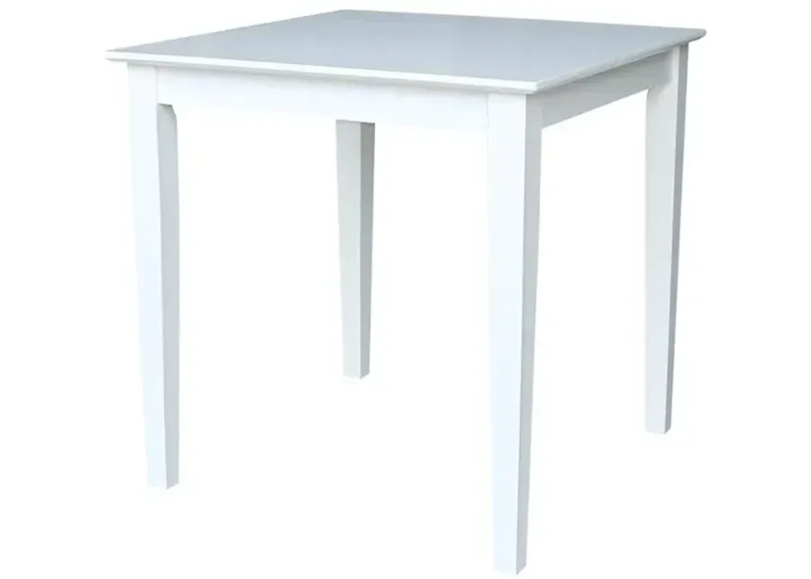 DINING ESSENTIALS 30" SQUARE TABLE WITH 30" SHAKER LEGS