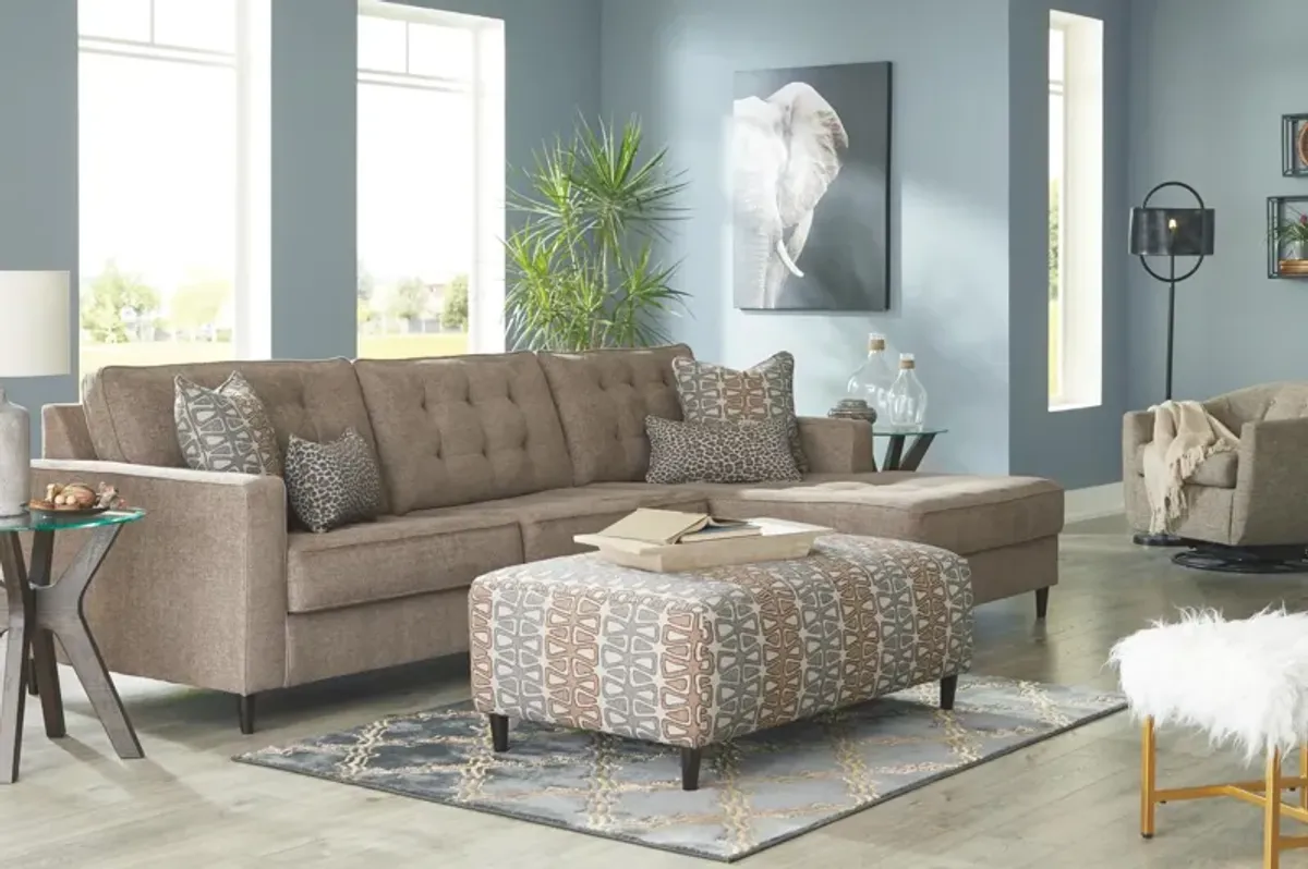 Ashley Flintshire Auburn Oversized Accent Ottoman