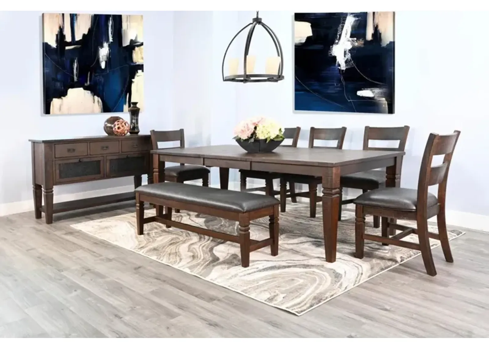 Sunny Designs Homestead Tobacco Leaf Extension Dining Table