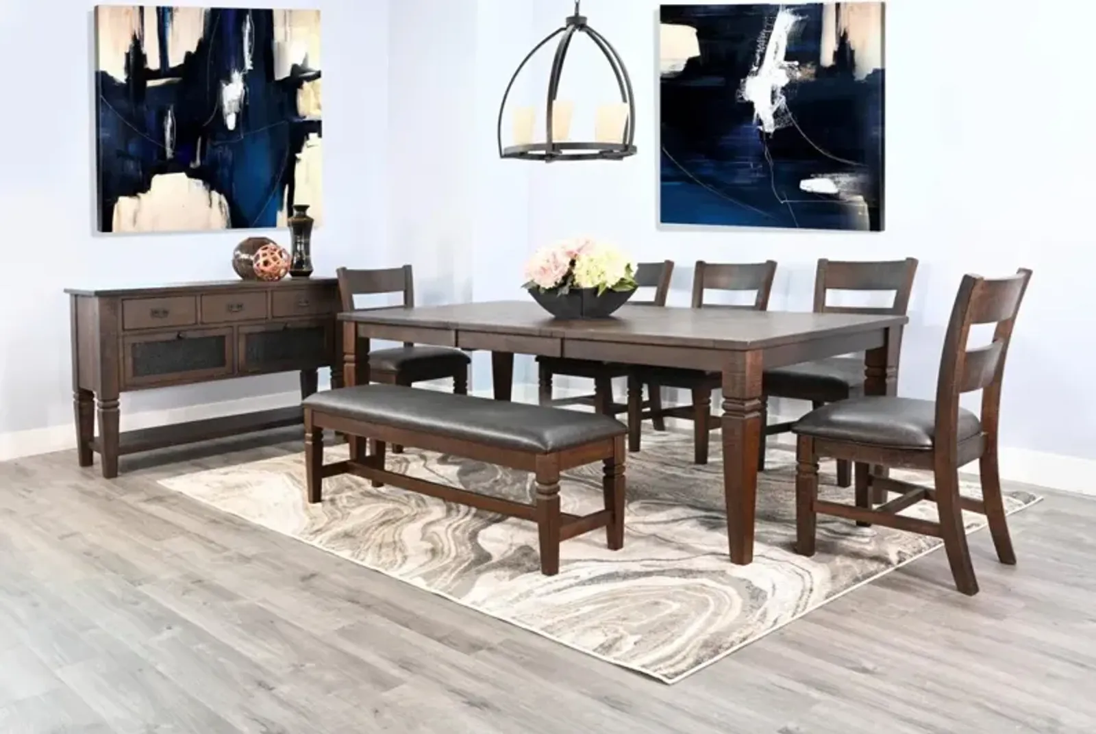 Sunny Designs Homestead Tobacco Leaf Extension Dining Table