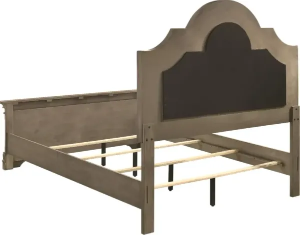 Manchester Wood California King Panel Bed Wheat Brown