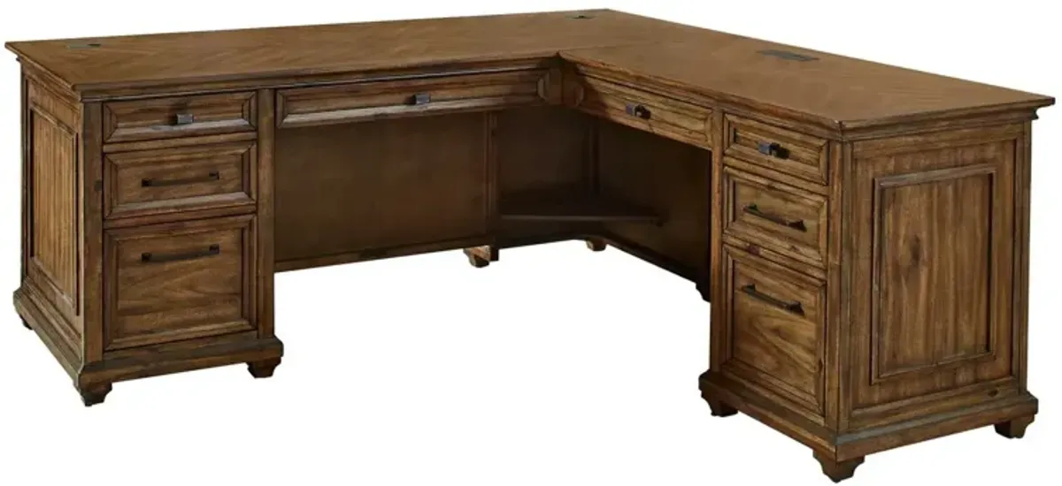 Martin Furniture Porter Pedestal L-Desk