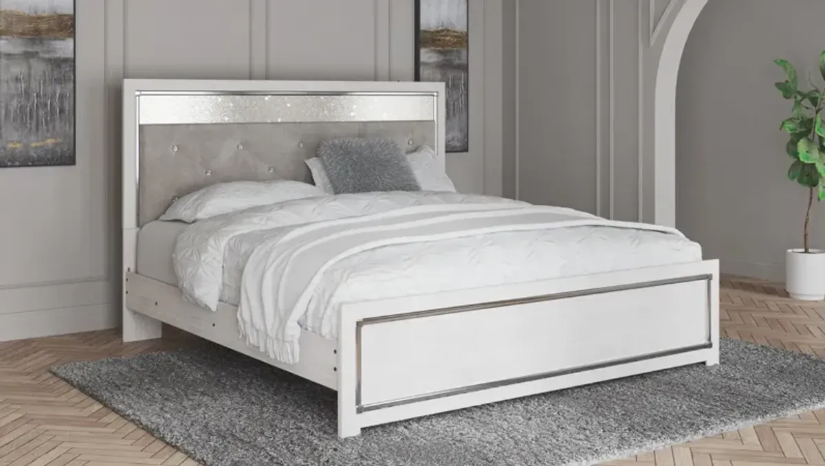 Ashley Altyra White King Panel Bed