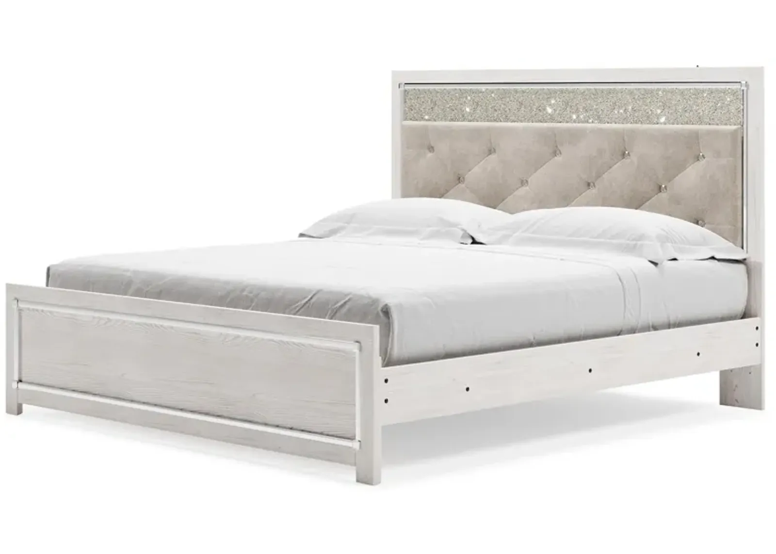 ALTYRA KING PANEL BED WHITE SIGNATURE DESIGN