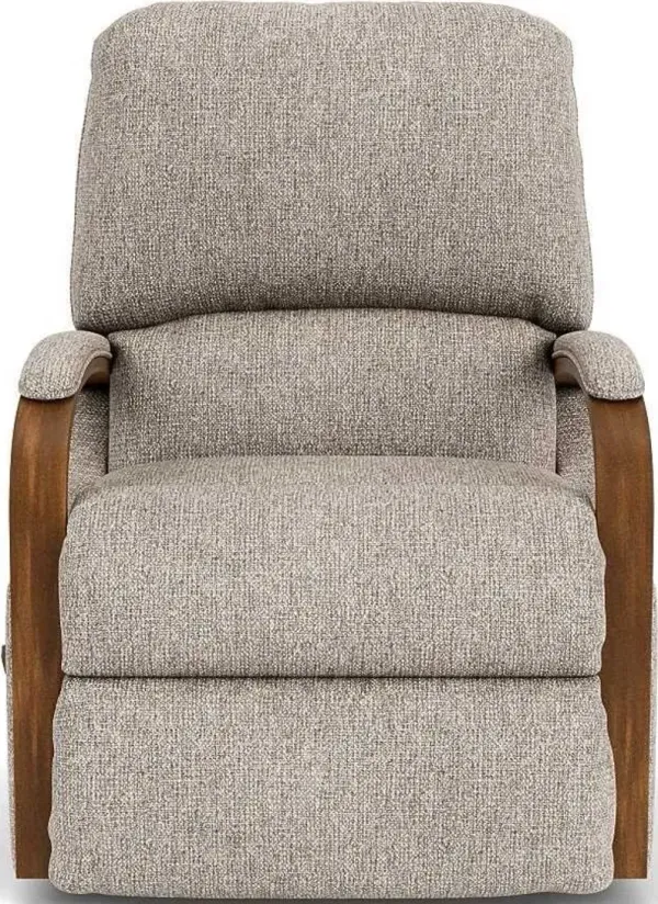 Flexsteel Woodlawn Silver Overcast Swivel Gliding Manual Recliner